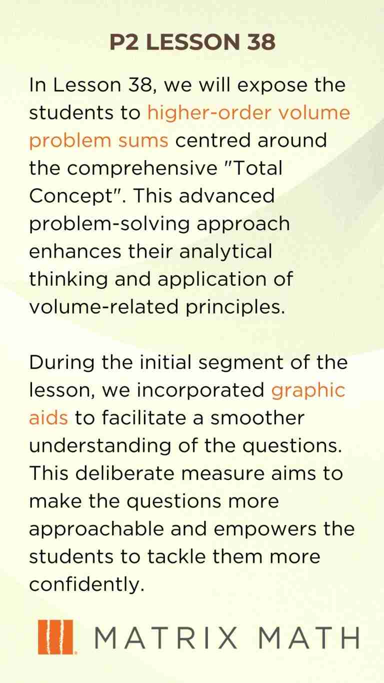 Matrix Math Lesson 38 Synopsis