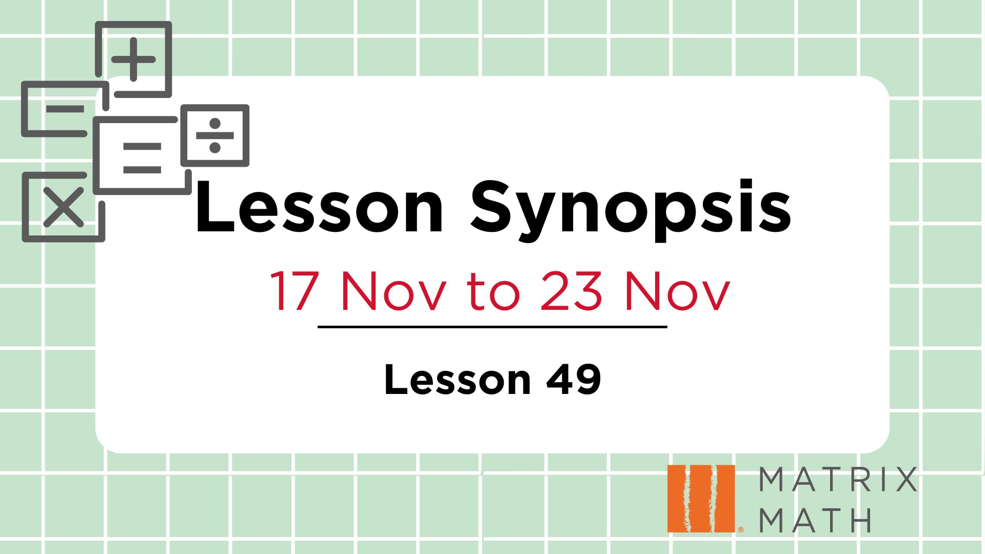 Best Math Tuition Singapore Lesson 49