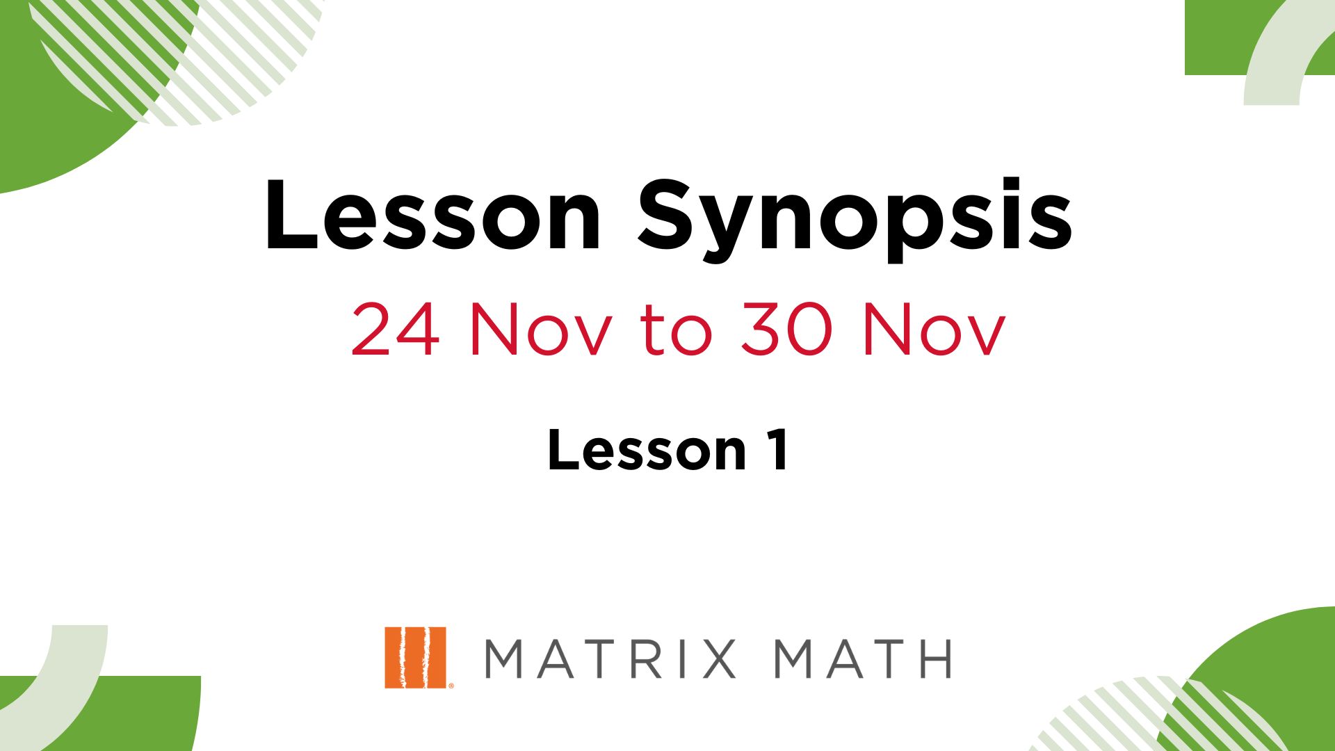 Best Math Tuition Singapore Lesson 1