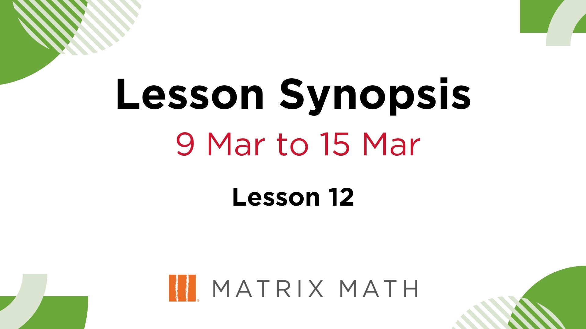 Best Math Tuition Singapore Lesson 12