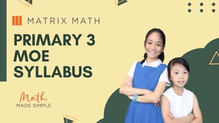 Primary 3 MOE Math Syllabus