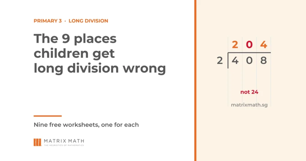 Primary 3 Long Division