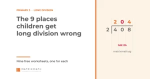 Primary 3 Long Division