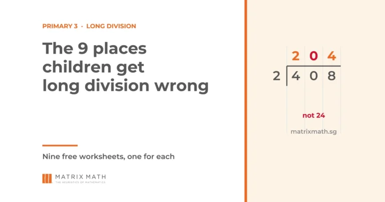Primary 3 Long Division