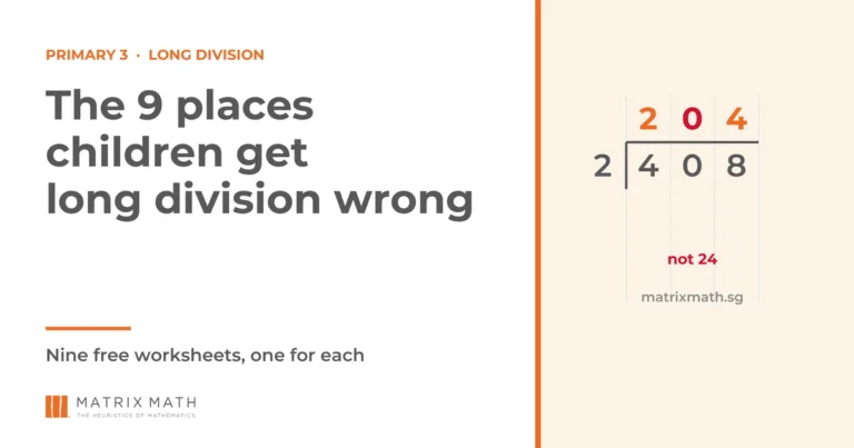Long Division Primary 3: 9 Common Mistakes + Free Worksheets