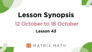 Primary Math Tuition Lesson Synopsis Lesson 43